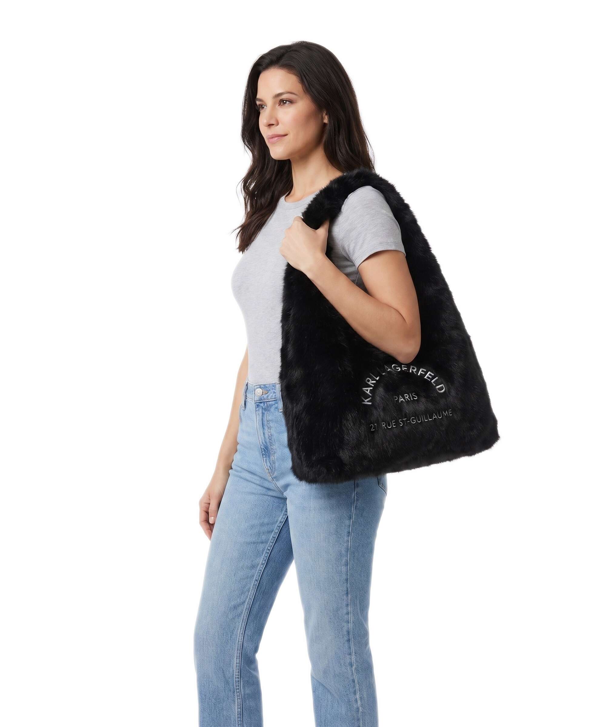 Karl Lagerfeld K/Rue St Guillaume Hobo bag black
