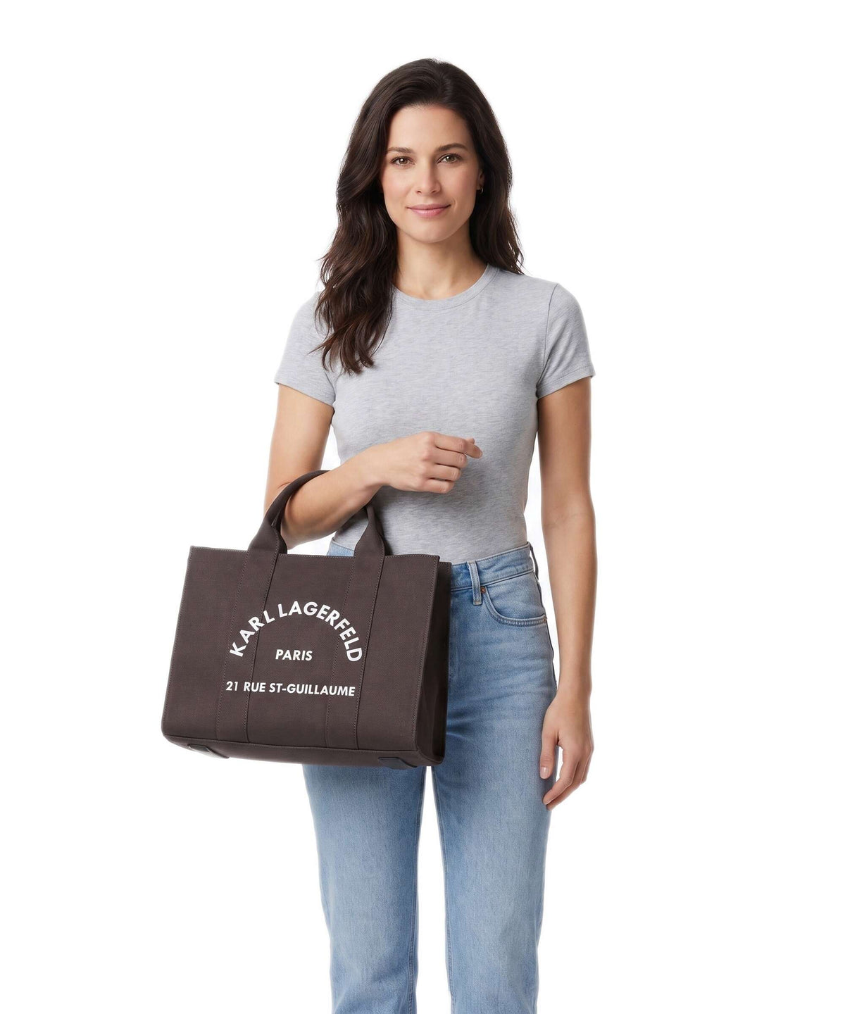 Karl Lagerfeld K/Rue St Guillaume Medium Handbag tobacco