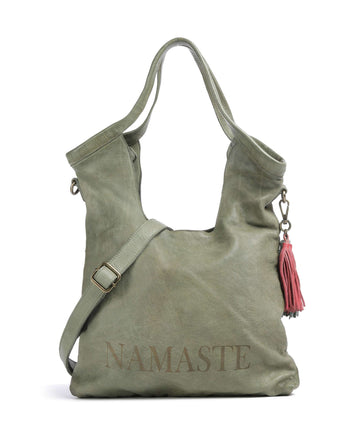 Taschendieb Wien Freundgasse 2 Borsa shopper green leaf