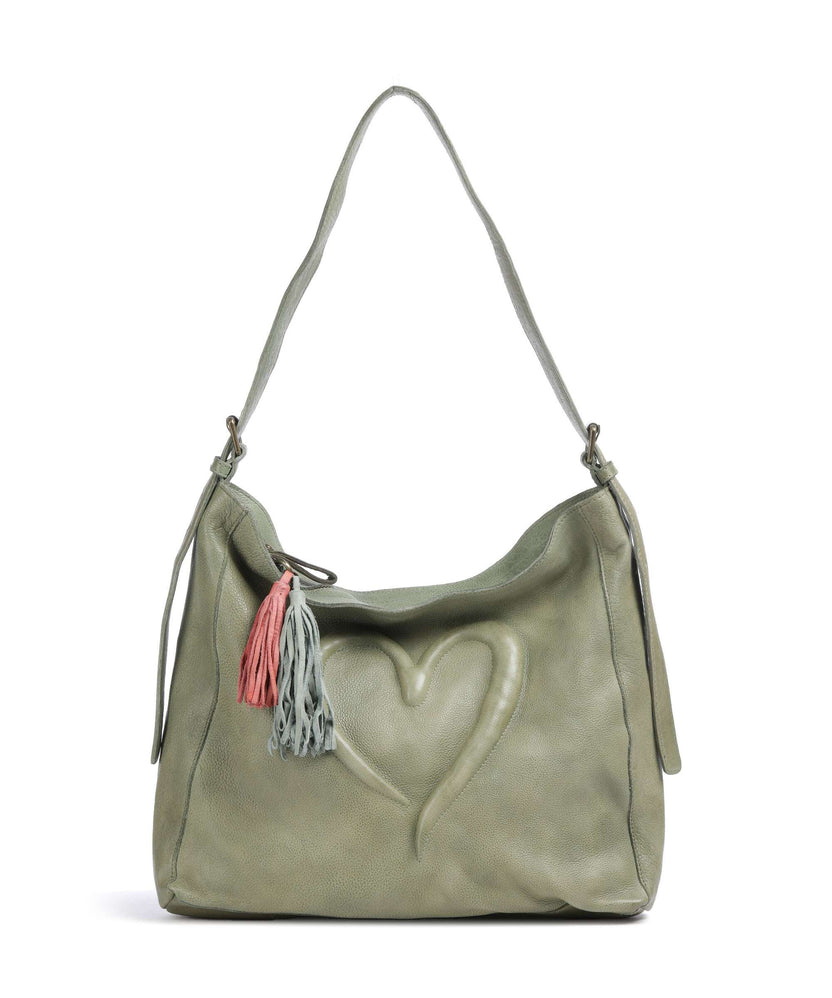 Taschendieb Wien Herzweg 2 Hobo bag green leaf