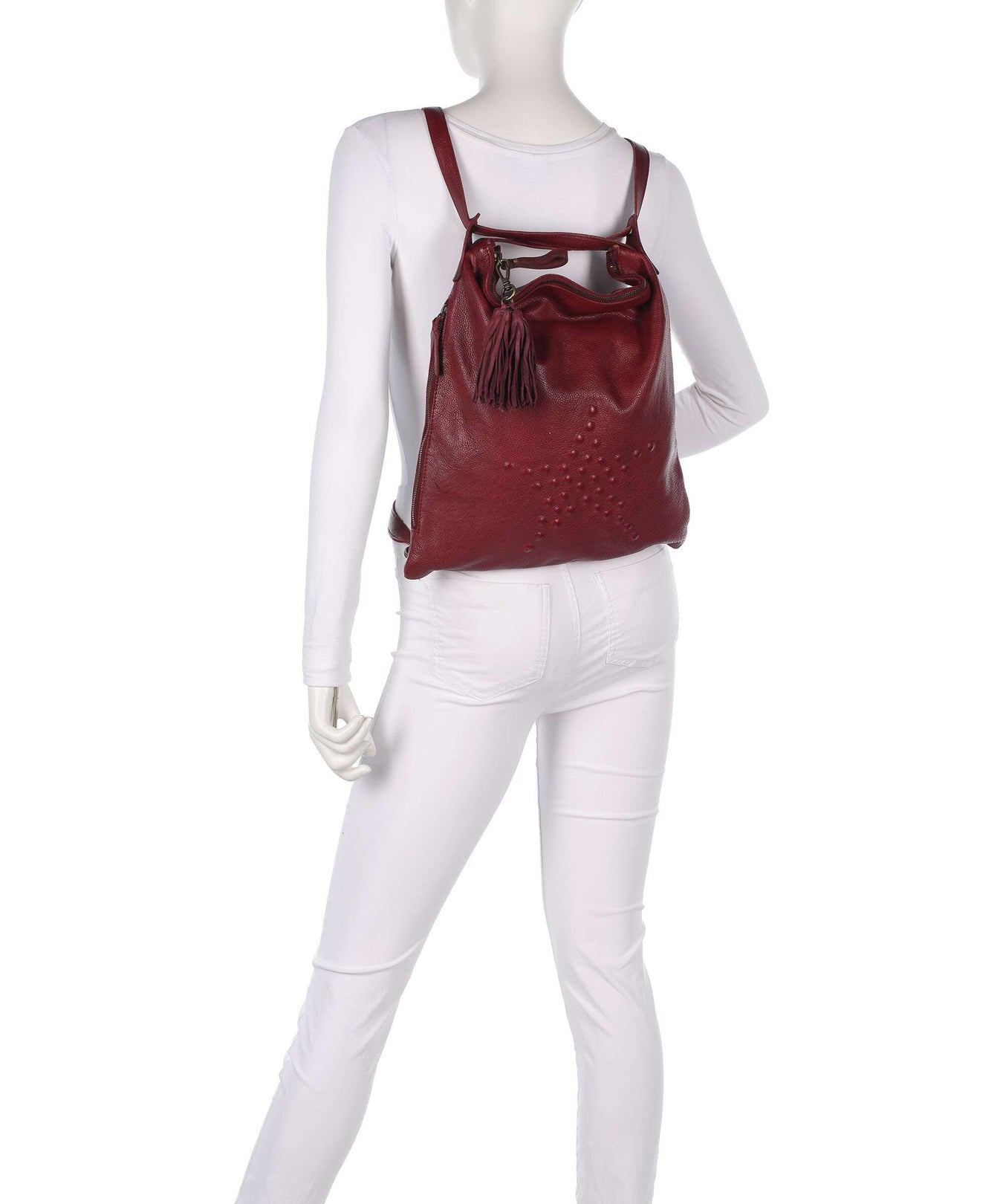 Taschendieb Wien Sternbergstraße 4 Backpack bag red burgundy