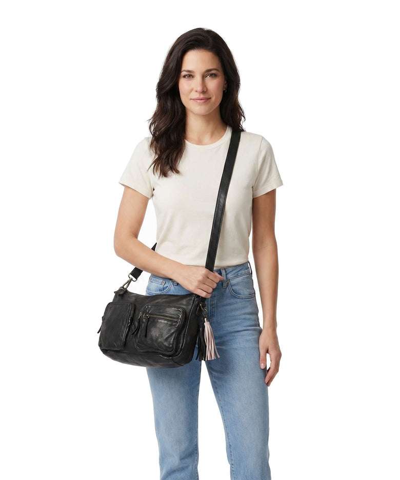 Taschendieb Wien Kaisterstrasse 5 Crossbody bag black bean