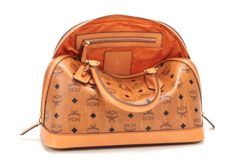 MCM Heritage M Handbag cognac